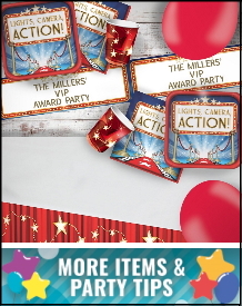 Film and Hollywood Party Supplies, Decorations, Balloons and Ideas
